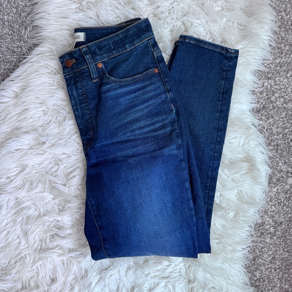 Madewell Curvy High Rise Skinny Jeans Size 29 Dark Wash